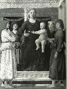 Piero della Francesca madonna and chold enthroned between four angels Germany oil painting artist